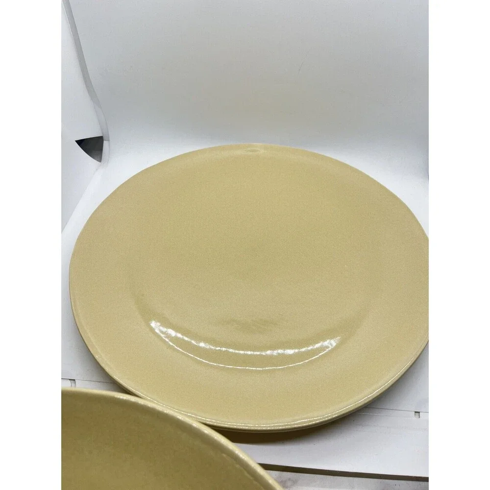Pottery Barn Studio Putty Dinner Plates Set Barbara Eigen Dining Dishes Lot Of 5